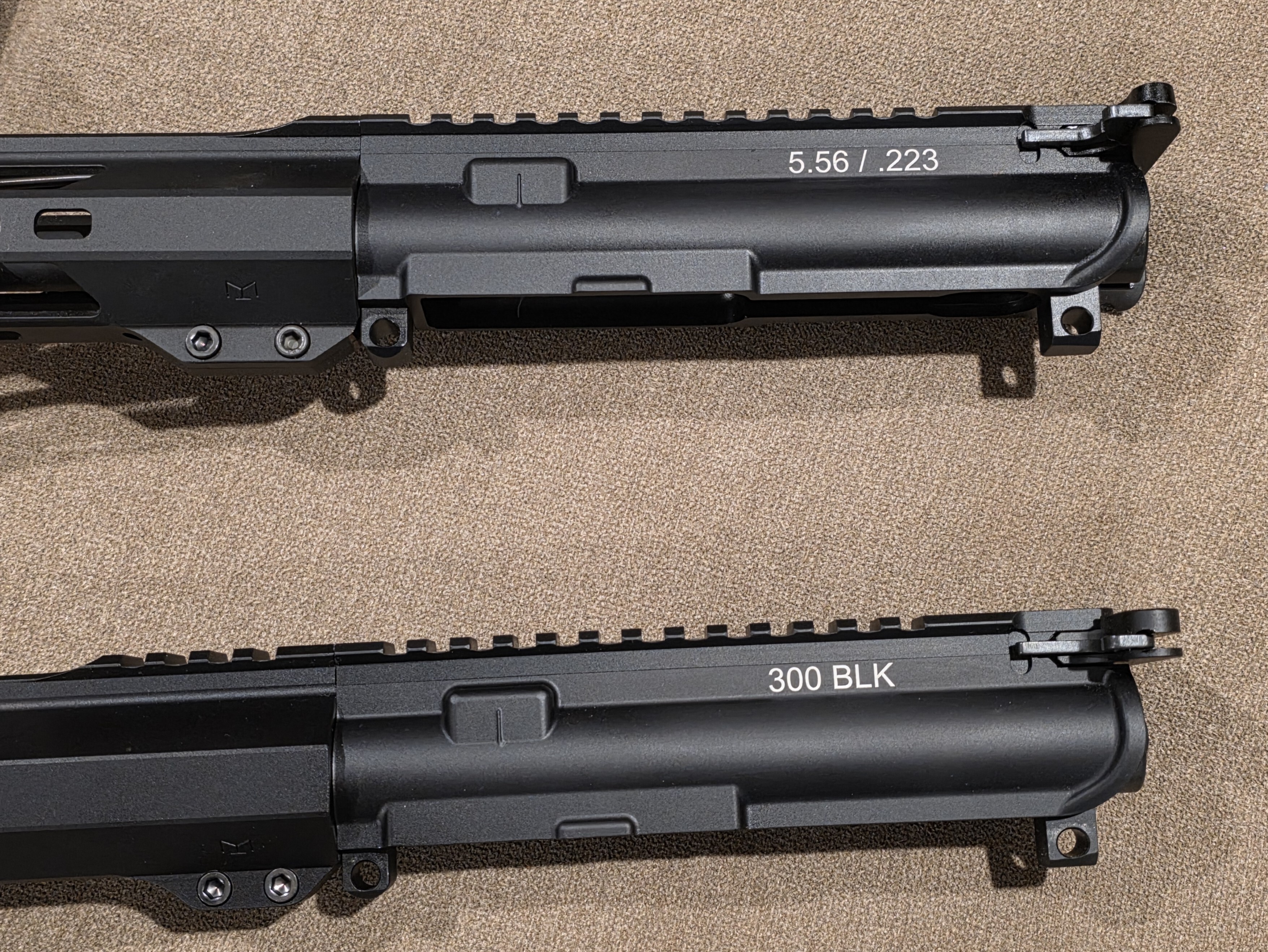 caliber mark on anodized aluminum